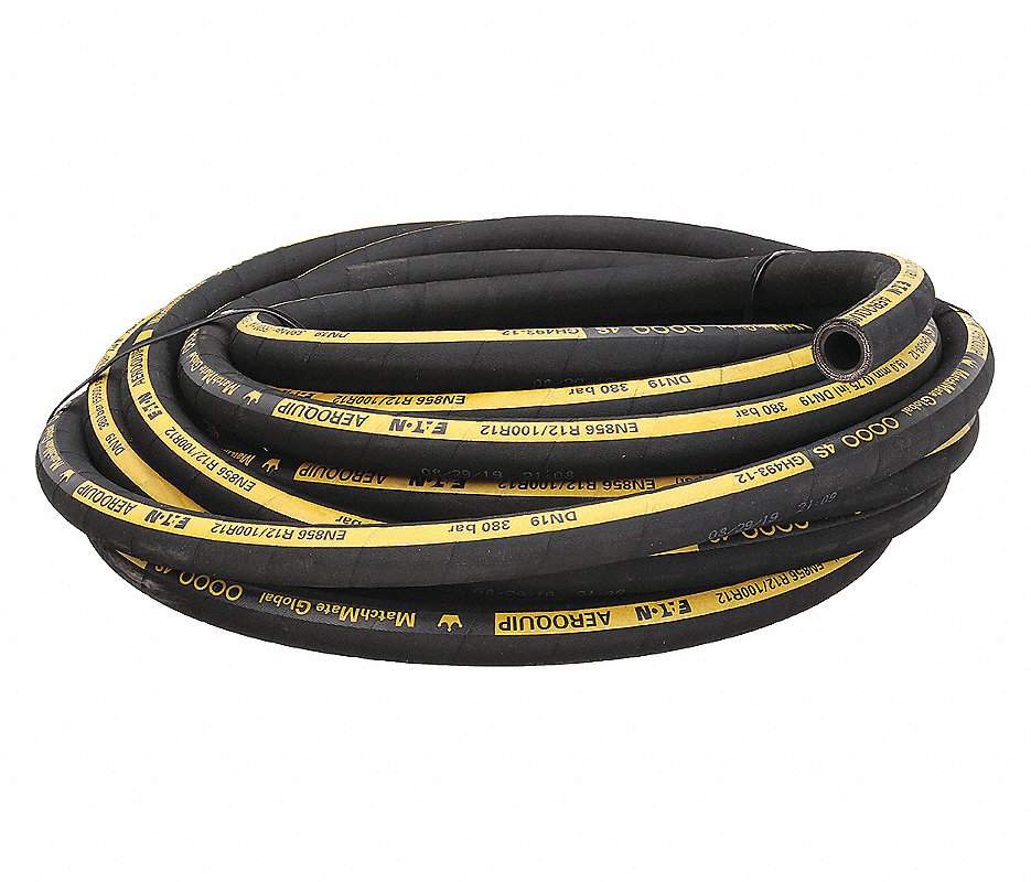HYDRAULIC HOSE, 1/2" ID, 12" L