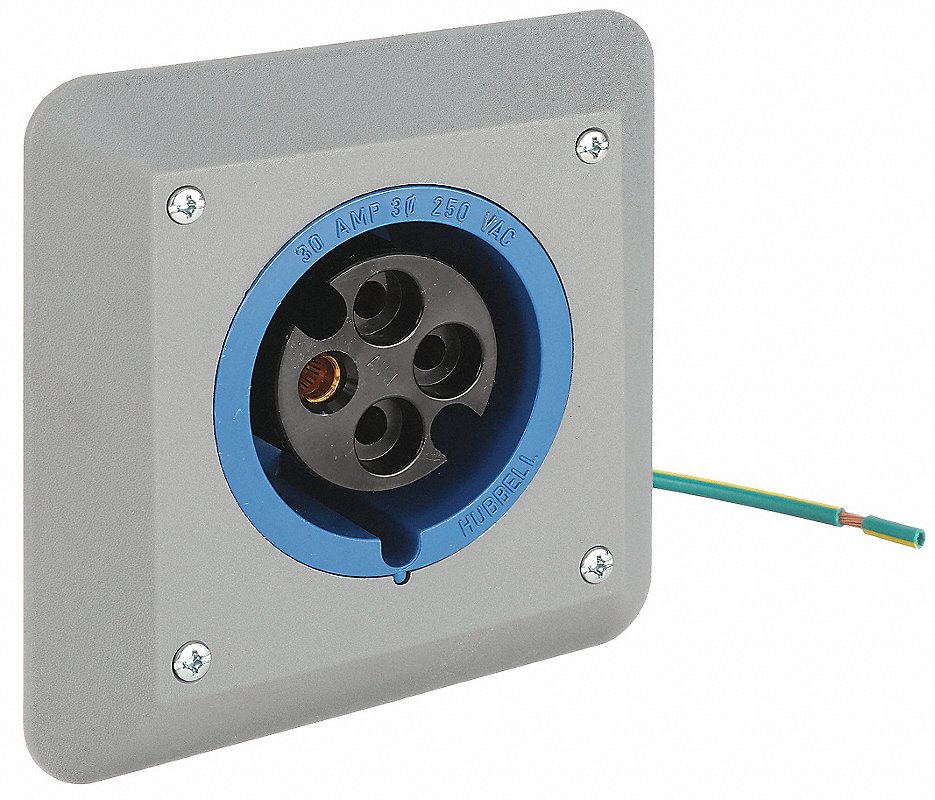 Iec Pin And Sleeve Receptacle 30a 250v 1xc90 Hubbell Wiring